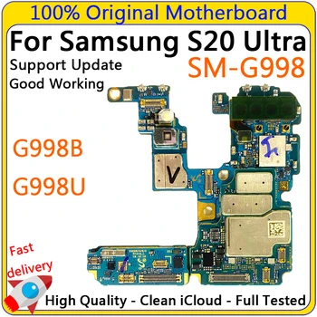 100% Odklenjena Matično ploščo za Samsung Galaxy S20 Ultra G988U G988B Mainboard S Polno Žetonov Android OS Logiko Odbor Preizkušen