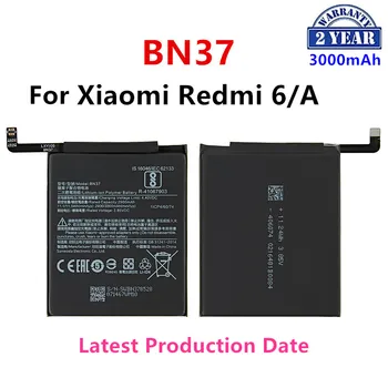 100% Originalni BN37 Baterijo 3000mAh Za Xiaomi Redmi 6 Redmi6 Redmi 6A BN37 Visoke Kakovosti Telefon Zamenjava Baterij