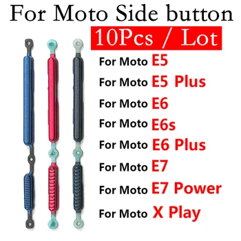 10pcs Novo Glasnosti Gumb za Vklop Za Motorola Moto Plus E5 E6S E6 Plus E7 Moč Enega Makro X Igrajo Strani Gumb Tipka za Preklop Rezervni Deli
