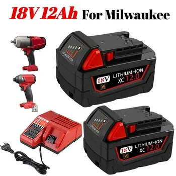 18V 12.0 Ah Litij Baterija za Milwaukee M18 XC 48-11-1850 48-11-1840 48-11-1820 48-11-1860