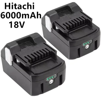 18V 6000mAh Li-ionen-akku Akku-bohrschrauber Werkzeug akku für Hitachi BCL1815 EBM1830 BSL1840 Batterie led anzeige