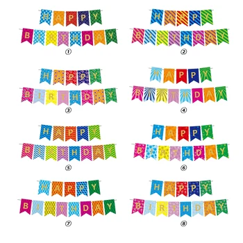 1pcs Set 16 4 ft Mavrica Papir, Kartice Happy Birthday Banner Happy Birthday Prijavite Happy Birthday Okraski Za Rojstni dan