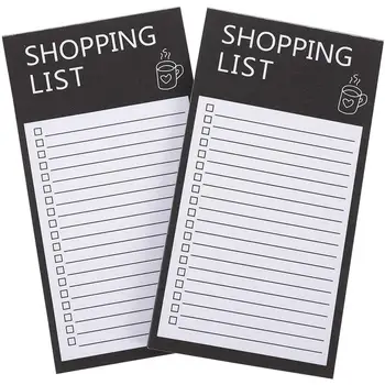 2 Knjige Seznam Beležnica Tearable Nakupovalni Seznam Beležnica Magnetni Načrtovanje Memo Pad Ročni Trgovina Seznam Pad Priročno