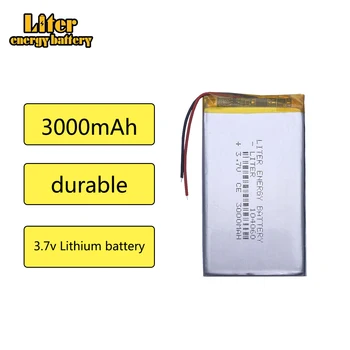 3,7 V 3000mAh 104060 Litij-Polymer Li-Po baterija li ionska Baterija za Polnjenje celic Za Mp3, MP4 MP5 GPS, PSP