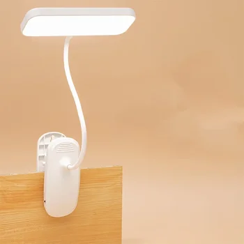 360° Prilagodljiv Študija Tabela Lučka s Posnetka USB Polnilne Namizno Svetilko ob Postelji Noč Luč za Spalnice Študija Branje Urad za Delo