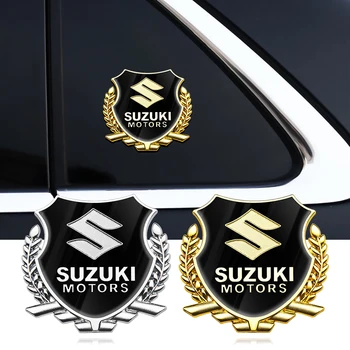 3D Kovinski Značko Styling Decals Emblem Auto Dekor Okno Nalepke za Dekoracijo Pribor Za Suzuki Swift, Grand Vitara Jimny Baleno