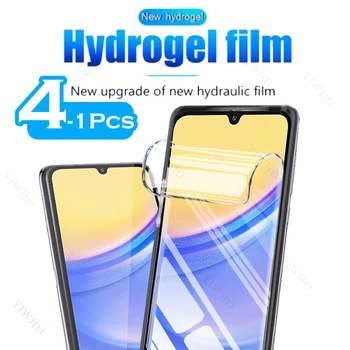 4-1psc Spredaj, Varnostne Hydrogel Film za Samsung Galaxy A15 5G Zaščitnik Zaslon Zaščitna Ne Kaljeno Steklo Prozoren Film HD