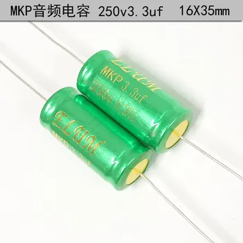 4PCS original vročina visoki crossover MKP film kondenzator osno nepolarno kondenzator 250v 3.3 uf 16X35mm