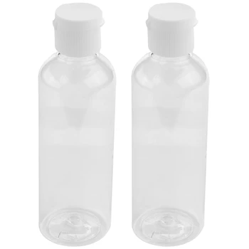 8 X 100 ml Plastične Jasno Flip Steklenice Potovanja Šampon Losjon za Kozmetične Posodo