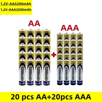 AA+AAA nikljevega vodika baterije za ponovno polnjenje, 5200 mAh in 3500 mAh, ki je pogosto uporabljana za miši, igrače, oddaljeni nadzor, itd.