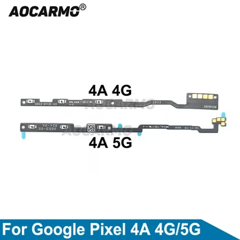 Aocarmo Popravila, Nadomestni Del Za Google Pixel 4a 4G/5G Moči Na Off Gumbi za Glasnost Flex Kabel