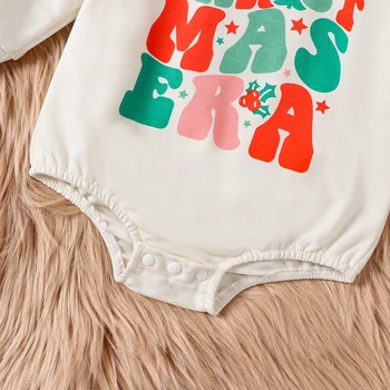 Baby Božič Oblačila Baby Boy Girl Majica Romper Santa Baby Romper Vrhovi Spadajo Zimske Obleke Jesen Zima Vrhovi