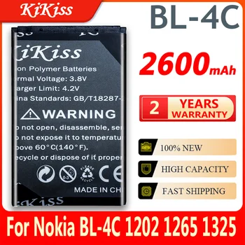 Baterijo BL-4C BL 4C BL4C Akumulatorska Baterija Za Nokia 6100 6125 6136 6170 6300 6301 6102i 6170 7705 7200 7270 8208 Bateria Batterij