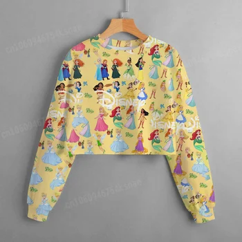Disney Posadke Vratu Dekle Znoj Shirt Nove Zimske Obleke za Dekleta od 14. Leta Mickey Mouse Anime Majica Minnie Moda Vrh