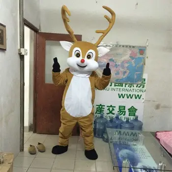 Elk Maskota Kostum, Božični Okraski, Cosplay Anime Uspešnosti Božično Drevo Rumena Smešno Rekviziti