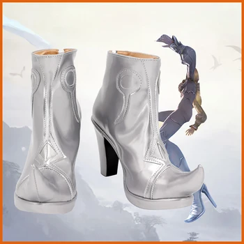 Final Fantasy XIV FF14 Ryne Cosplay Čevlji Iver Čevlji z Visoko Peto, po Meri Izdelane poljubne Velikosti