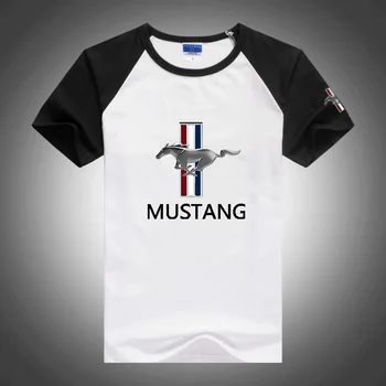 Ford Mustang 2023 Novo Quick Dry Kratek Sleeve Majica Sport Telovadnici Fitnes Majico Trener, ki Teče T-Shirt za Moške Dihanje Šport