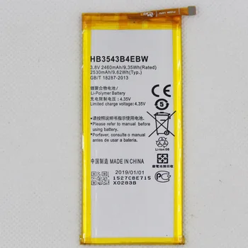 ISUNOO HB3543B4EBW Polnilna Li-ion baterija telefona Za Huawei Vzpon P7 L07 L09 L00 L10 L05 L11 zamenjava baterije 2460mAh