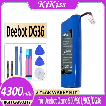 KiKiss Baterije 4300mAh za Ecovacs Deebot Ozmo 900/901/905/920/930/937 DG36 DG70 DG3G Bateria