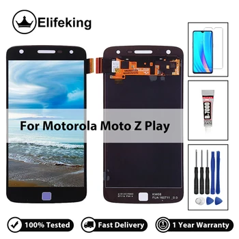 LCD Za Motorola Moto Ž Igrajo XT1635 Zaslon, Zaslon na Dotik, Računalnike Mobilni Telefon Skupščine Zamenjava Z Brezplačnih Orodij 100% Testirani