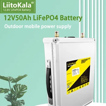 LiitoKala 12.8 V/12V 50Ah LiFePO4 baterije 5V USB PD/QC3.0 Polnilne za sončne energije za električna vozila baterije/14.6 V 5A