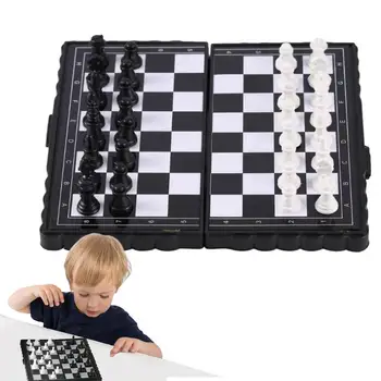 Magnetni Šah Igre Izobraževalne Šahovska Garnitura Igrače Zložljive Večkratno Uporabo Šah Je Igra Za Otroke In Odrasle, Trmast Kosov