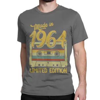 Moška T-Shirt, Narejene Leta 1964 Limited Edition Darilo za Rojstni dan 100% Cotton Tee Shirt 60 Let Majica s kratkimi rokavi, Oblačila za Rojstni dan