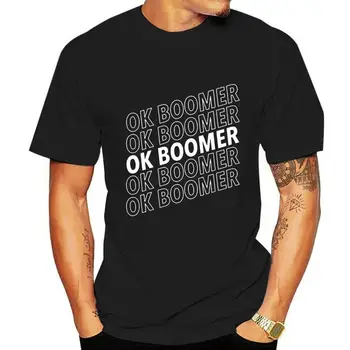Moški t-shirt Ok Boom bela z djhyman tshirt Ženske majica s kratkimi rokavi