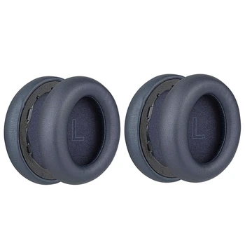 Nove 2X Zamenjava Blazinic Za Anker Soundcore Življenje Q30/Q35 Beljakovin Usnje Slušalke Earpads(Modra)