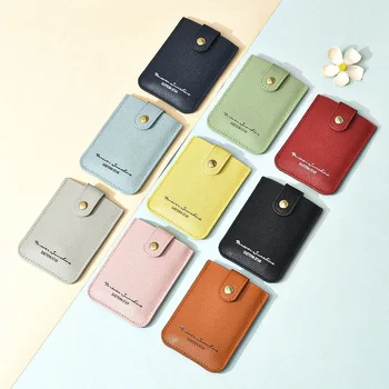 Nove multi-card trend kartico rokav torbici Moda preprost čiste barve korejska različica ultra-tanek lady pu kartico vrečko sveže