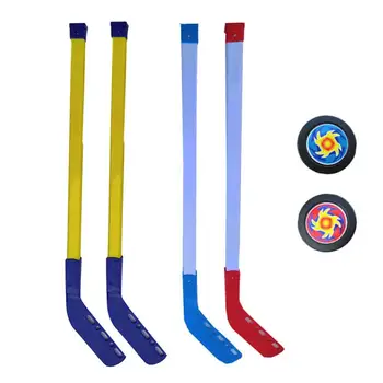 NOVO 4Pcs Otroci Otroci Pozimi Hokej Stick Orodja za Usposabljanje ABS 2xSticks 2xBall Zimski Športi Igrače Paše Za 3-12 Let