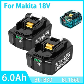Novo za Makita 18V 6.0 Ah Litij-Ionska Baterija za Makita Akumulatorski Orodje BL1830 BL1815 BL1850 Zamenjajte Polnilna Litij-ionska Baterija
