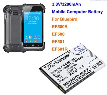 OrangeYu 3200mAh črtne kode Skener, Mobilni telefon Ročni Računalnik Baterijo BAT-EF500_S za Bluebird EF500R, EF500, EF501, EF501R