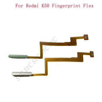Original Prstnih Senzor Gumb Flex Kabel Za Xiaomi Redmi K50 Pro Vklop / Izklop Touch Senzor Optični Bralnik Rezervnih Delov