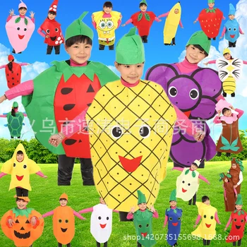 otrok Banana Lubenica Kostum Moški Ženske Halloween Nekaj Zelenjave, Sadja, Cosplay Obleke Karneval Velikonočni Purim Fancy Oblačenja