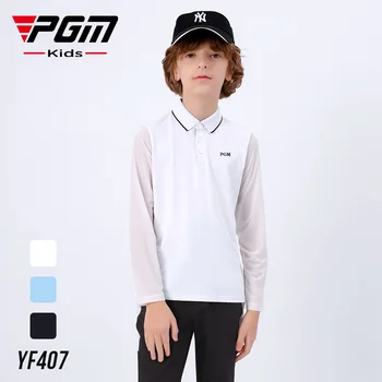 PGM Fantje Golf Nositi Majico Otroci Sonca-dokazilo Oblačila z Dolgimi Rokavi Znanja Spodnja Mladine, Športna Oblačila Bele Ultralahkih YF407