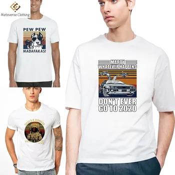 Poletje Tees Pew Tiskanja Kratek Rokav T Shirt za Moške Harajuku Moda Priložnostne O-vratu T-shirt Avtobusu Vrhovi Ulica Oblačila Puloverju