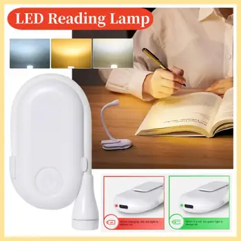 Polnilna Knjigi Light Mini LED Bralne Luči 3-Raven Toplo Cool White Prilagodljiv Enostavno Posnetek Lučka za Branje Branje Ponoči Spusti