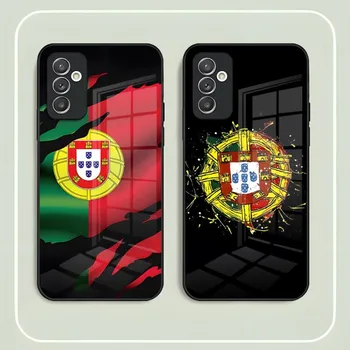 Portugalska Nacionalno Zastavo Telefon Primeru Kaljeno Steklo Za Samsung A21 A51 A40 A22 A71 A20 A31 A10 A12 A32 A72 A52 A30 A50S Pokrov