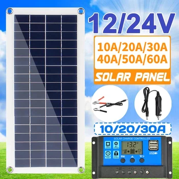 Prenosni 300W Prilagodljiv Solarni Panel za Vgradnjo 12V Stikalo za Polnjenje po vmesniku USB Vmesnik Sončne Odbor S Krmilnik Nepremočljiva Sončne Celice