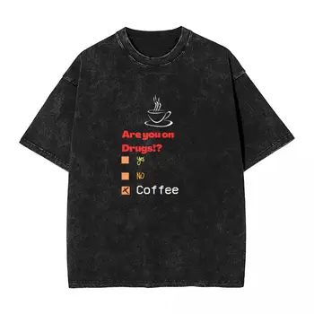 Prevelik Oprati T Shirt Kava Je človekova Pravica, Bombažne Majice So Jo na Drog Trendy Tshirt za Nekaj Poletje Super Vrh Tees