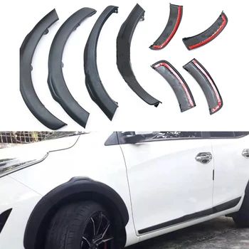 Primerni za toyota yaris 2018 Avto dodatki ABS plastika mat črna fender flare blatniški visoko kakovostna Kolesa obrvi