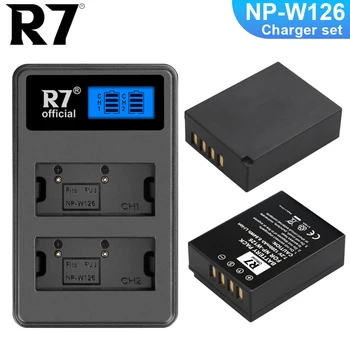 R7 1200mAh NP-W126 Baterija za Fujifilm X100F X-A10 X-A7 X-X A5-A3 X-A2 X-A1 + LCD Dvojni Polnilnik