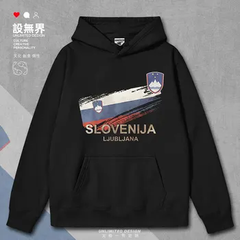 Slovenija je v Ljubljani zastavo, ki simbolizira državo mens hoodies oblačila puloverji dolg rokav novih zimskih oblačil jesen zima