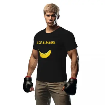 Smešno Banana Ljubimec T-Majica Dolce In Banana Harajuku, ki Teče T-Majice Kratek Rokav Hitro sušenje Tshirt Poletne Ulične Oblačila