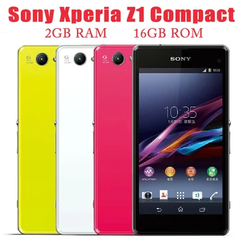 Sony Xperia Z1 Kompakten D5503 4G LTE Mobilna Quad-Core, 2GB ROM 16GB RAM Pametni 4.3