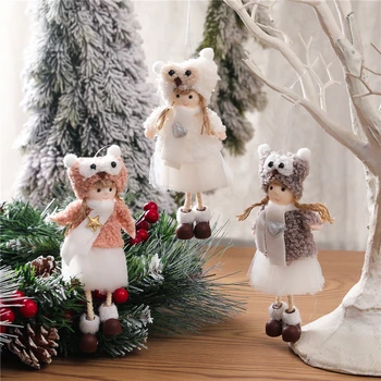Srečno Novo Leto 2023 Darila, Božični Angel Doll Navidad 2022 Xmas Tree Okraski Božič Okraski za Dom Noel Natalne Dekor