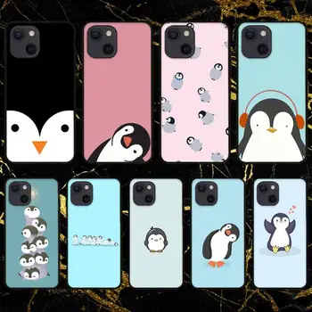 Srčkan Pingvin Lepo Primeru Telefon Za iPhone 11 12 Mini 13 14 Pro XS Max X 8 7 6s Plus 5 SE XR Lupini