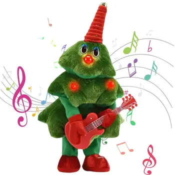 Srčkan Ples Božično Drevo Smešno Električni Petje Božično drevo Saksofon Kitara Glasbe Lutka igrače Stranka Počitnice Dekoracijo Prop