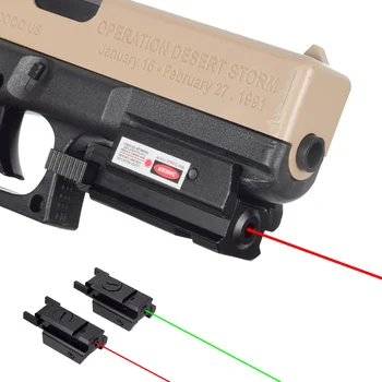 Taktično Pištolo Red Dot Laserski kazalnik Pogled Puška 11 mm 20 mm Picatinny Weaver Železniškega Za Glock 17 19 Lov Pištolo Sighter